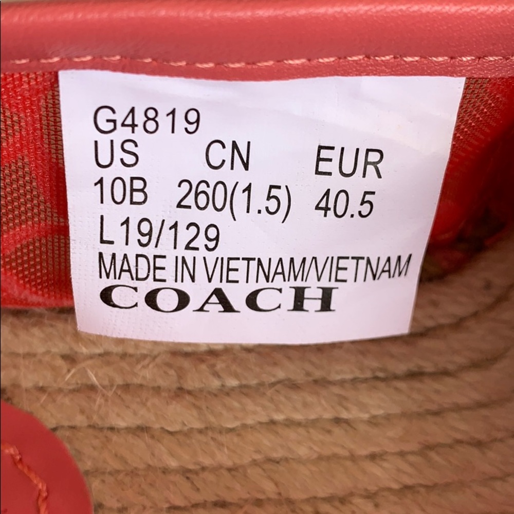 Coach Leather and Mesh Espadrilles 💕 - Picture 8 of 9